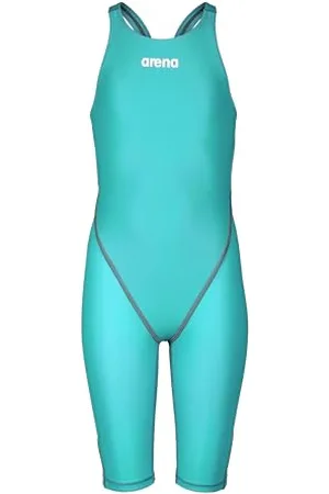 Arena Powerskin ST Next Maillot de Bain une Pièce Fille, Maillot de Bain Approuvé par la FINA, Maillot de Bain en Tissu Recyclé pour Fille, Maillot de Bain une Pièce Doublé avec Bretelles Renforcées