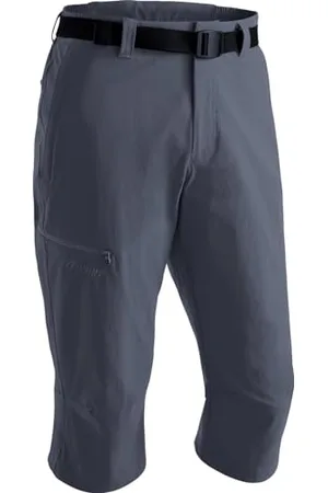 Maier Sports Huang, Pantalon Court de randonnée pour Homme, Bermuda déperlant pour Le Trekking et la randonnée, sans PFC, MSTRETCH Pro 4 et Dryprotec, Gris, 48