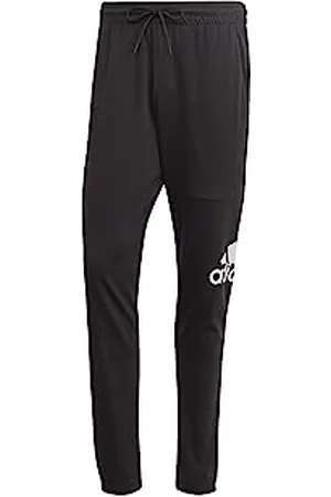 adidas Homme Essentials Single Jersey Tapered Badge of Sport Pants, Black, XL