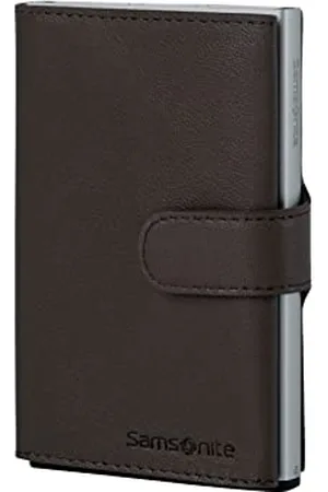 Samsonite Alu Fit SLG - Portefeuille, 10,2 cm, Marron (Brun foncé)