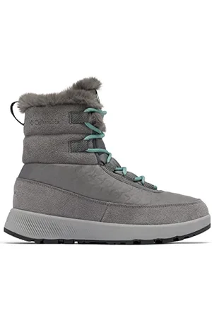 Columbia SLOPESIDE PEAK LUXE bottes de neige imperméables Femme, Gris (City Grey x Dusty Green), 42 EU