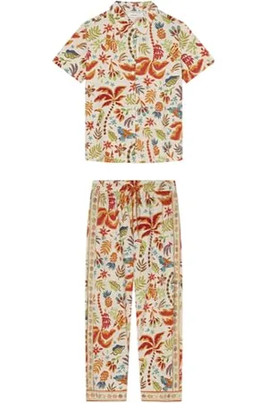 Women secret Pyjama à Manches Courtes Multilicense Jungle Ensemble de Pijama, , M Femme