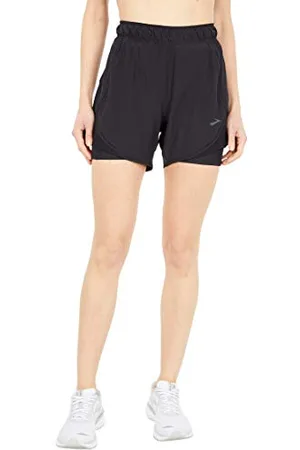 Brooks 221464001 Chaser 5" 2-in-1 Short Shorts Femme Black Taille 20