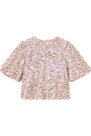 NAME IT Nkfrullas SS Baloon Top Chemisier à Manches Courtes, , 134-140 Fille