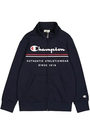 Champion Legacy Graphic Shop B (306840) -Ultra-Light Soft Compact Powerblend Fleece Full-Zip Sweat-Shirt à Capuche de Yoga, , 3-4 Years Garçon