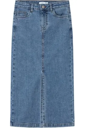 NAME IT NKFKYLIE Maxi DNM Skirt 8507-MD O Jupe en Jean, , 134 Fille
