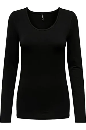 ONLY Onllive Love Ls O-Neck Top Lot de 3 CS JRS T-Shirt Manches Longues, , L Femme
