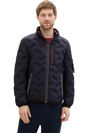 TOM TAILOR 1042489 Jacket, 10668 – Sky Captain Blue, L Homme