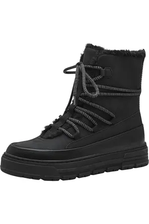 Marco Tozzi Bottines à Lacets pour Femme 2-26295-43 Botte Tendance, Noir/Comb, 42 EU