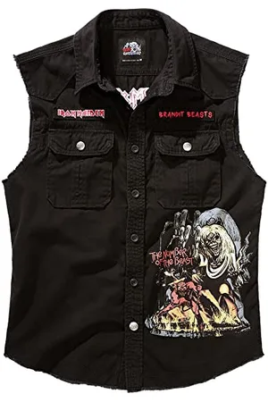 Brandit Maiden Vintage Shirt NOTB SL, color: black, size: L