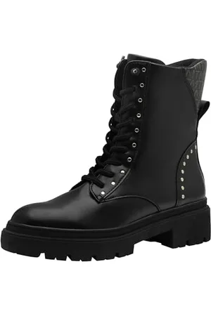 Marco Tozzi Bottines à Lacets pour Femme 2-25227-43 Botte Tendance, Noir/Comb, 37 EU