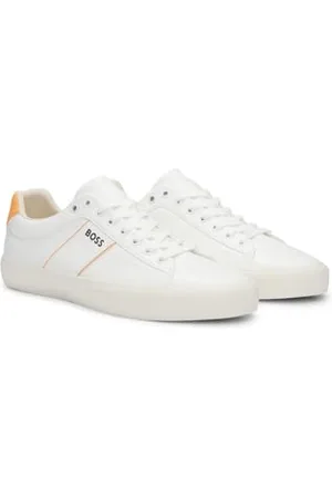 HUGO BOSS Hommes Aiden Tenn Baskets à Lacets avec Semelle Cupsole et Logo Contrastant
