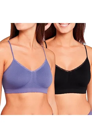 Billetdoux Lot de 2 Brassières, Femme, Une Parfaite élasticité et Un Confort Absolu, Le Galon de Dentelle apporte Une Touche de féminité, , 42-44