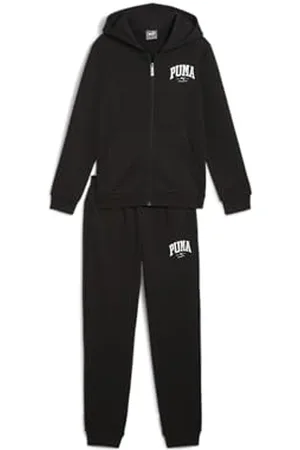 PUMA SQUAD Full-Zip Sweat Suit FL B, Survêtement Garçons, Black, 683318 128
