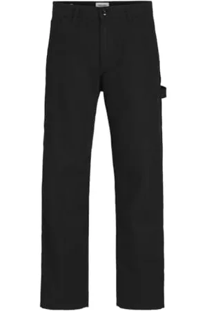JACK&JONES JUNIOR JPSTALEX JJBARKLEY Carpenter Pant JNR Pantalon Cargo, Black, 128 Garçon