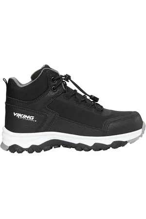 Viking Akkarvik Mid Warm WP SL Chaussures de Marche, Black/Granite, 33 EU