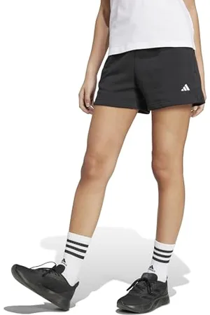 adidas Femme Essentials Small Logo Fleece Shorts, Black, S