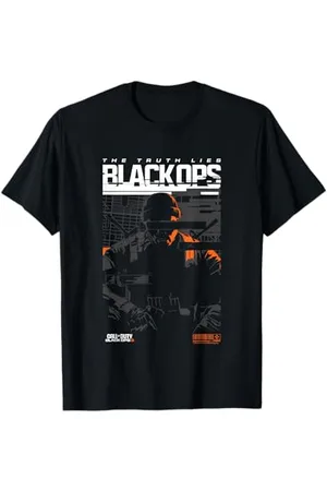 Call of Duty The Truth Lies Black ops Silhouette Chest Logo T-Shirt
