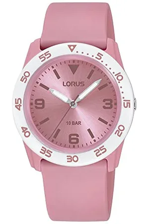 Lorus Fille Analogique Quartz Montre avec Bracelet en Silicone RRX89HX9