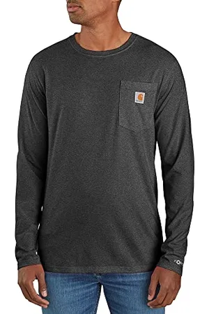Carhartt T-Shirt de Travail Force Relaxed Fit Midweight à Manches Longues et Poches, , L
