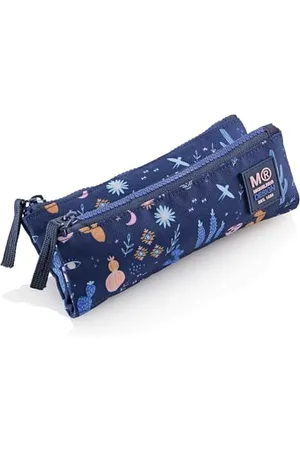 Miquelrius Trousse Double Compartiment, Mini Trousse Scolaire, Fermetures éclair en Plastique résistant, poignées métalliques, Trousse de 200 x 90 x 15 mm, , 200 x 90 x 15 mm, Portable Double