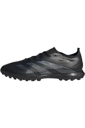 adidas Mixte Predator League Football Boots Turf Chaussures, Core Black/Carbon/Gold Metallic, 48 2/3 EU