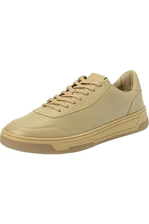 HUGO BOSS Hommes Baltimore Tenn Baskets en Cuir à col matelassé