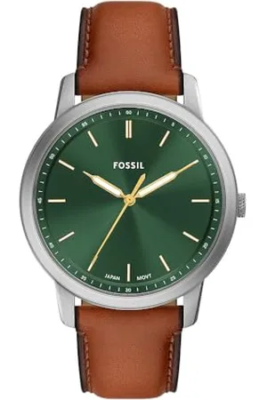 Fossil Minimalist Watch for Men, Quartz Movement with Stainless Steel Or Leather Strap