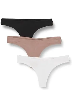 Calvin Klein Strings Femme Lot de 3 Ideal Modal Rib Côtelés, , M