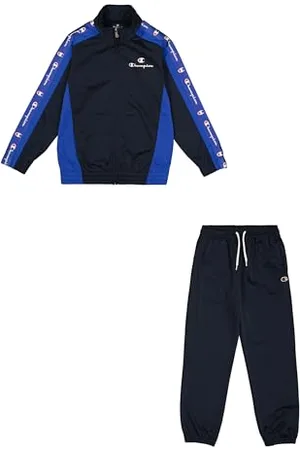 Champion Legacy Retro Sport B (306863) - Survêtement spécial PolyWarpKnit Semidull à col haut, Marine (NNY/BAI), 3-4 ans (XXS) Garçons FW24