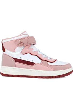 Garvalin 241521 Chaussure Bateau, Blanco y Rosa, 33 EU