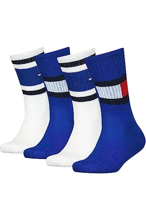 Tommy Hilfiger Crew Sock, , 31/34 (Lot de 4) Mixte Enfant