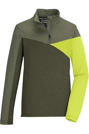 Killtec Ksw 381 Bys Ls Shrt T-shirt fonctionnel avec col montant et fermeture éclair pour garçon