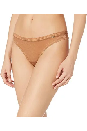 Gossard Tanga Glossies Strings, Transparent, Beige, M Femme