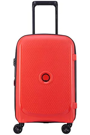 Delsey Belmont Plus - Valise Cabine Rigide Matière Recyclée et Recyclable 55x35x25 cm - 34 L - S - Rouge