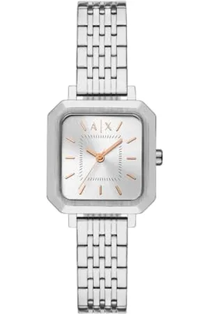 Armani Exchange Montre à Trois Aiguilles en Acier Inoxydable, pour Femme, AX5724