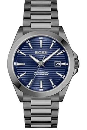 HUGO BOSS Montre à Mouvement à Quartz Trois Aiguilles pour Homme Collection Strike avec Bracelet en Acier Inoxydable