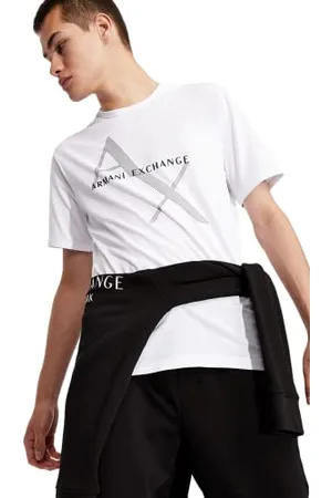 Armani Exchange 8nzt76 T-Shirt, (White), Large Homme