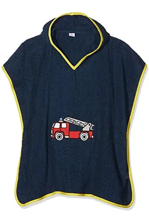 Playshoes Unisex Kinder Poncho Mixte enfant Bleu (Marine 11), S (bis ca. 4 ans)