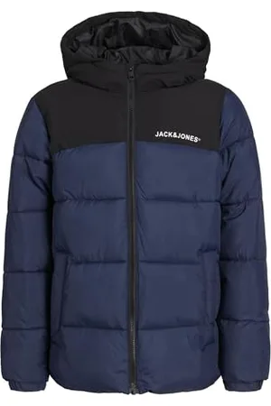 JACK & JONES JACK&JONES JUNIOR JJMOON Hood Puffer MNI Doudoune, , 128 Garçon