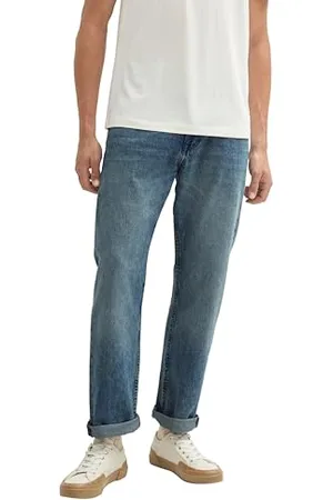TOM TAILOR 1040203 Jean Droit Ample, 10127-Denim Bleu teinté, 36W / 32L Homme