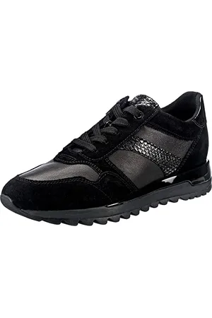 Geox Femme D Tabelya A Sneakers, Black, 37 EU