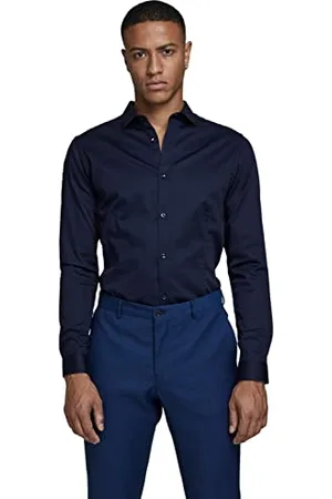 JACK & JONES 12097662 - Chemise habillée - Taille Normale - Manches Longues - Homme - - 38 (Taille Fabricant: S)