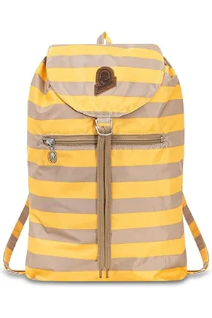 Invicta Sac à Dos, Vintage Heritage; Minisac Sac à Dos à Cordon de Serrage, Sac à Dos Décontracté, Unisexe, Taille Unique 8 L, pour les Escapade & les Loisirs, avec Ceinture de Hanche /Beige
