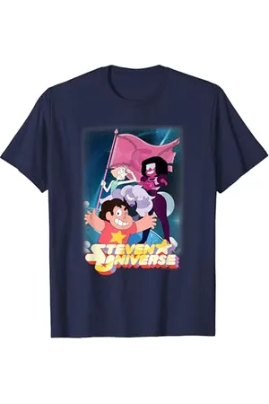 Cartoon Network T-Shirt Steven Universe Crystal Gem Flag - - Homme - Fans de Steven Universe - - S - EU 33 - Classic - Crew Neck - Short Sleeve