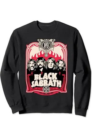Black Sabbath Flammes rouges officielles Sweatshirt