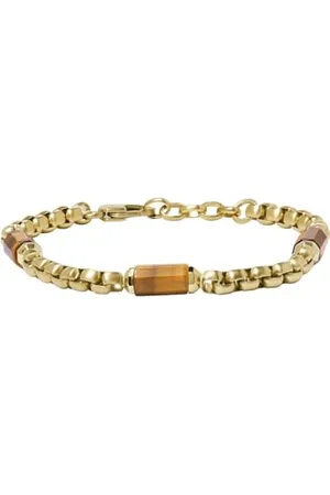 Fossil Bracelet homme All Stacked Up tiger eye brown, JF04570710