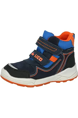 LICO Tarik V Botte de Neige, Bleu Marine/Orange, 34 EU