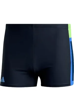 adidas Boxer de Bain pour Homme Colorblock 3 Bandes Taille 30, Noir, W26