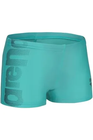 Arena Short de Bain Garçon Logo, Short de Piscine et de Plage en Tissu Souple à Séchage Rapide, Partiellement Doublé à l